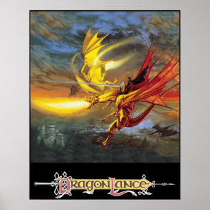 DragonLance Legend of Huma-teckningar Poster