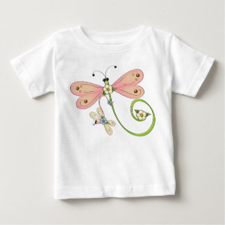 Dragonlies Rosa Blue Grönt Insekt Dress T Shirt