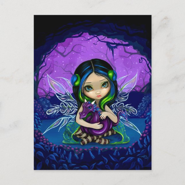 "Dragonling Garden II" vykort (Framsida)