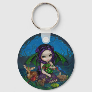 "Dragonling trädgård III" Keychain Nyckelring