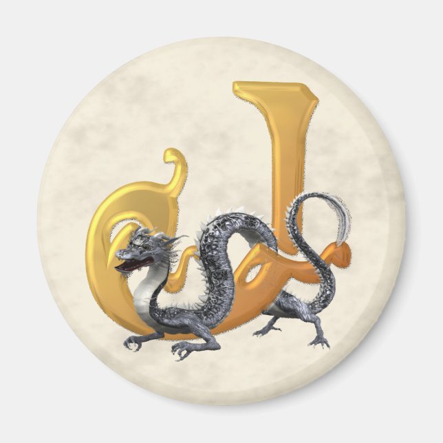 Dragonlore Initial J Magnet (Framsidan)