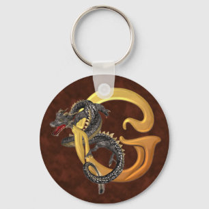 Dragonlore initialt G Nyckelring