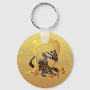 Dragonlore initialt N Nyckelring