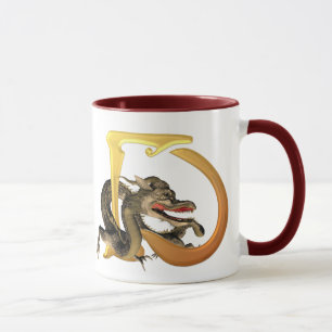 Dragonlore märka med sina initialer D Mugg