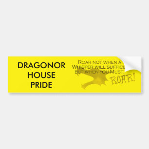 Dragonor House-Bildekal för Pride med motto Bildekal