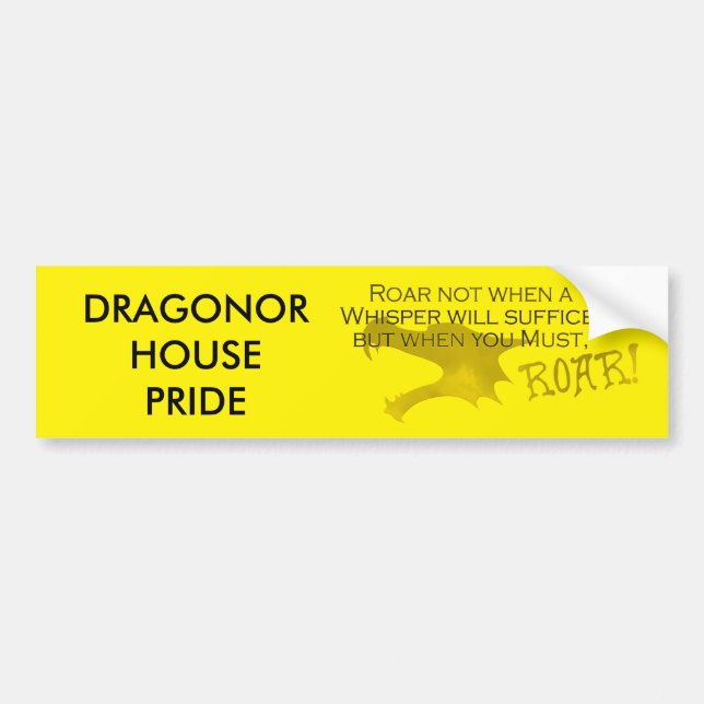 Dragonor House-Bildekal för Pride med motto Bildekal (Framsidan)