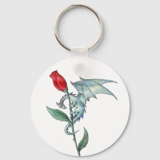 Dragonrose Keychain Nyckelring (Framsida)