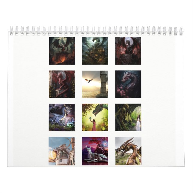 Dragons A 12 månaders kalender (Omslag)