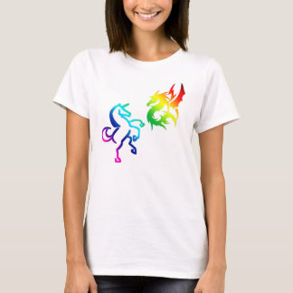 Dragons and Rainbow Unicorns T Shirt