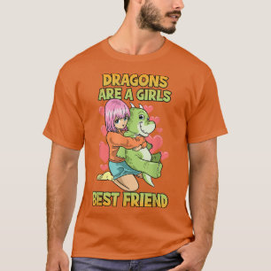 Dragons är en flickas bästa vändelanimering t shirt