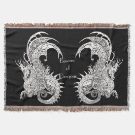 Dragons Art nouveau stil Filt