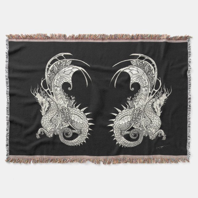 Dragons Art nouveau stil Mysfilt (Framsidan)