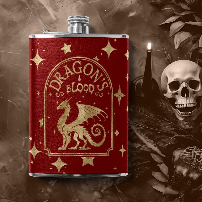 Dragons Blood Red och Guld Fickplunta (Skapare uppladdad)