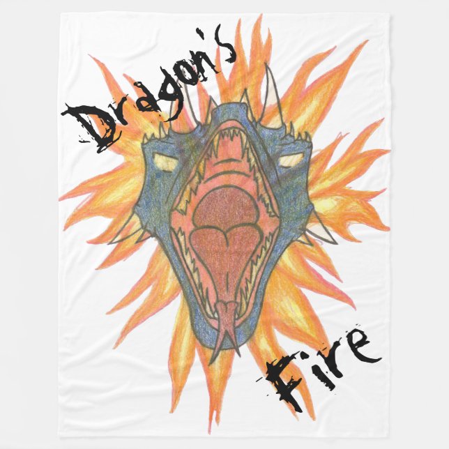 Dragons brand fleecefilt (Framsidan)