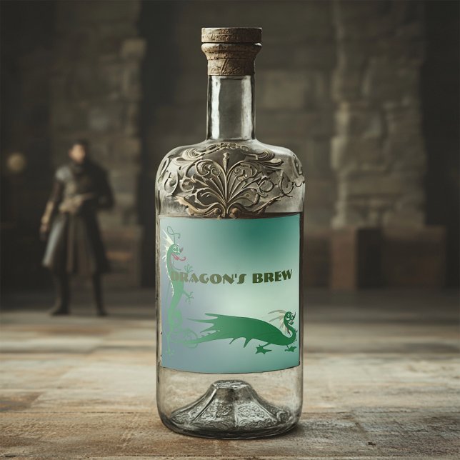 Dragon's Brew Spritflaskor Etikett (Skapare uppladdad)