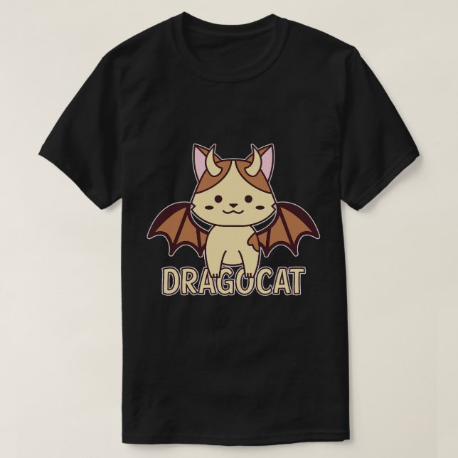 Dragons Dragocat Cat Dragon Dragon Sayer Dungeon T Shirt (Design framsida)