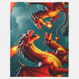 Dragons eld fleecefilt
