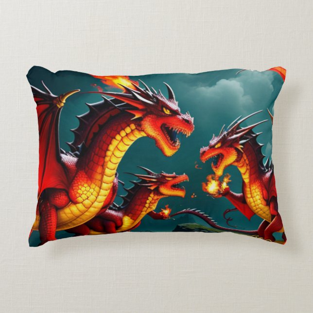 Dragons eld prydnadskudde (Framsidan)