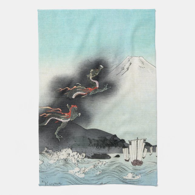 Dragons Fury Sea Battle for Mount Fuji, Japan Kökshandduk (Vertikal)