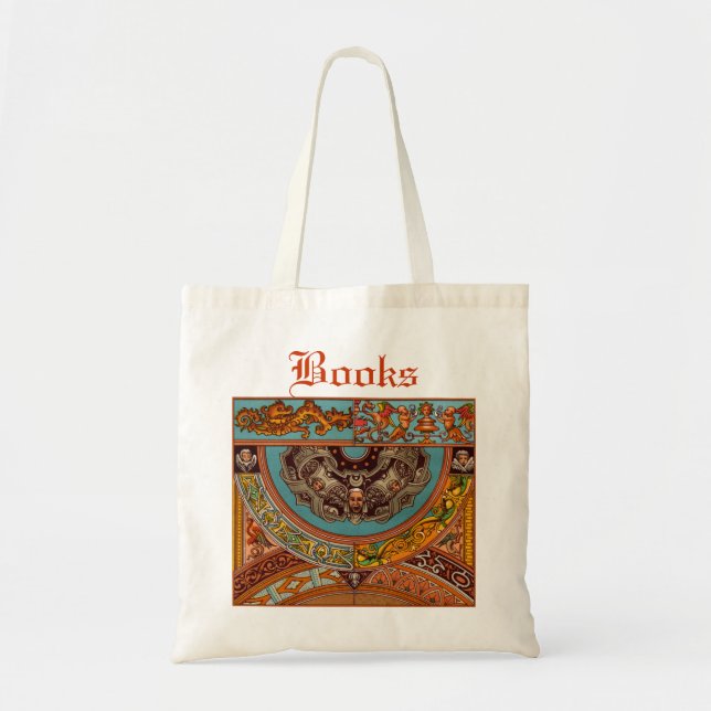 Dragons & Gargoyles Tote Bag Tygkasse (Framsidan)