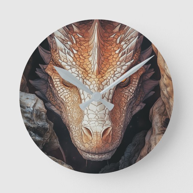 Dragons Gaze Rund Klocka (Framsida)