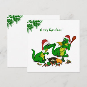 Dragons - God jul! - I dag ska jag laga mat Julkort