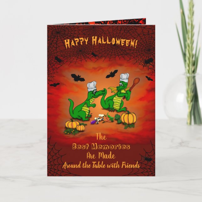 Dragons - Happy halloween! I dag ska jag laga ett  Kort (Framsida)