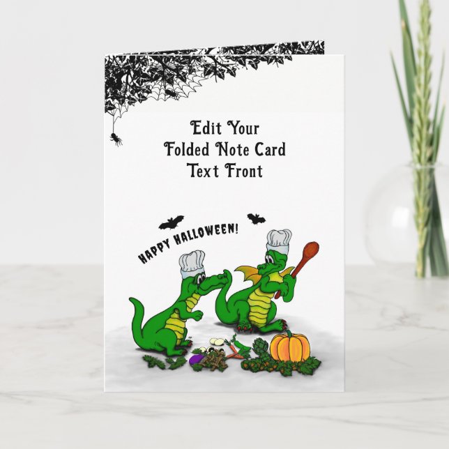 Dragons - Happy halloween! I dag ska jag laga mat Anteckningskort (Framsida)