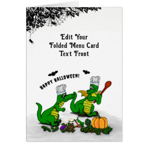 Dragons - Happy halloween! I dag ska jag laga mat Hälsningskort