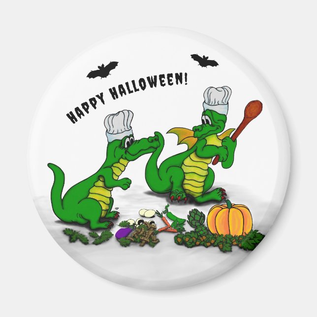 Dragons - Happy halloween! I dag ska jag laga mat Magnet (Framsidan)