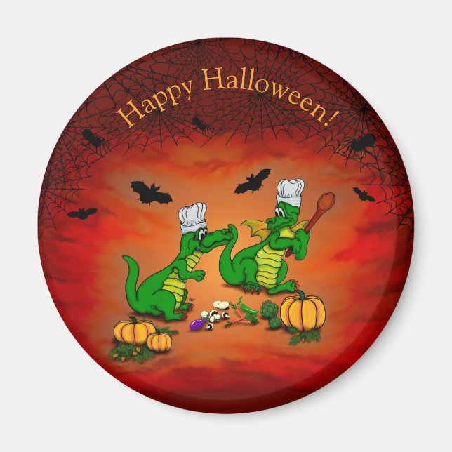 Dragons - Happy halloween! I dag ska jag laga mat Magnet (Framsidan)