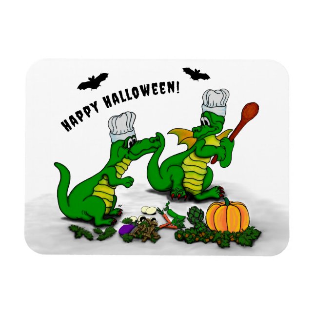 Dragons - Happy halloween! I dag ska jag laga mat Magnet (Horisontell)