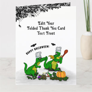 Dragons - Happy halloween! I dag ska jag laga mat Tack Kort