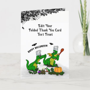 Dragons - Happy halloween! I dag ska jag laga mat Tack Kort