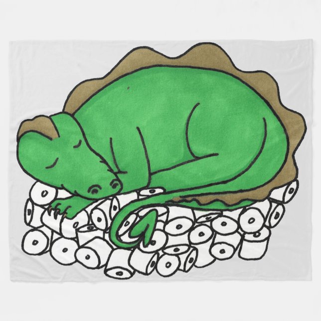 Dragons häst fleecefilt (Framsidan (Horisontell))