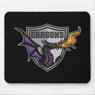 Dragons Hockey Logotyp Mouse Pad Musmatta