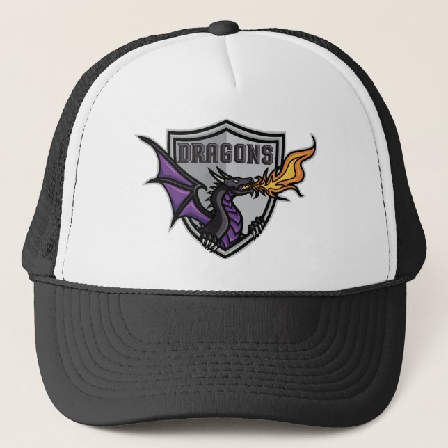 Dragons Hockey Logotyp Truckerkeps (Framsida)