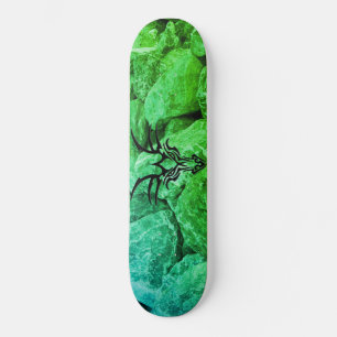 Dragons huvud mini skateboard bräda 18,5 cm