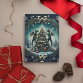 Dragons jul Wonderland Julkort