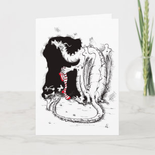 Dragons julkort helgkort