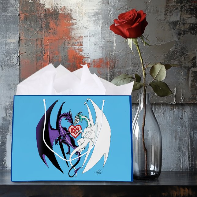 Dragons Kärlek Heart Blue (Skapare uppladdad)