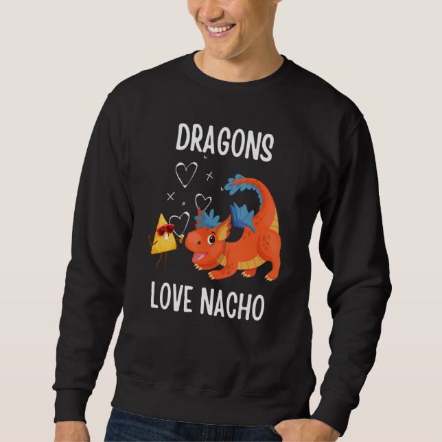 Dragons Kärlek Nacho Lång Ärmad Tröja (Framsida)