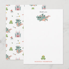 Dragons Knight Fairytale Medieval Castle Tack Kort