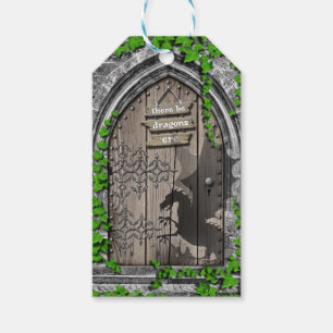 Dragons Kung Arthur Medieval Dragon Door Presentetikett