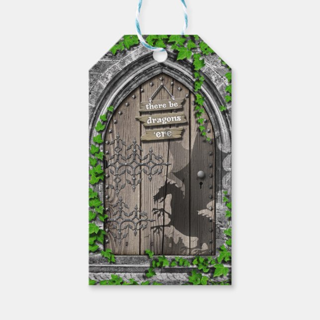 Dragons Kung Arthur Medieval Dragon Door Presentetikett (Framsidan)