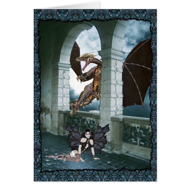 Dragon's Lair Hälsningskort (Framsidan)