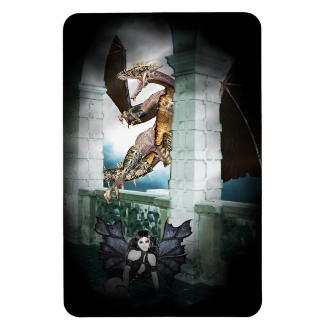Dragon's Lair Vignette Magnet (Vertikal)