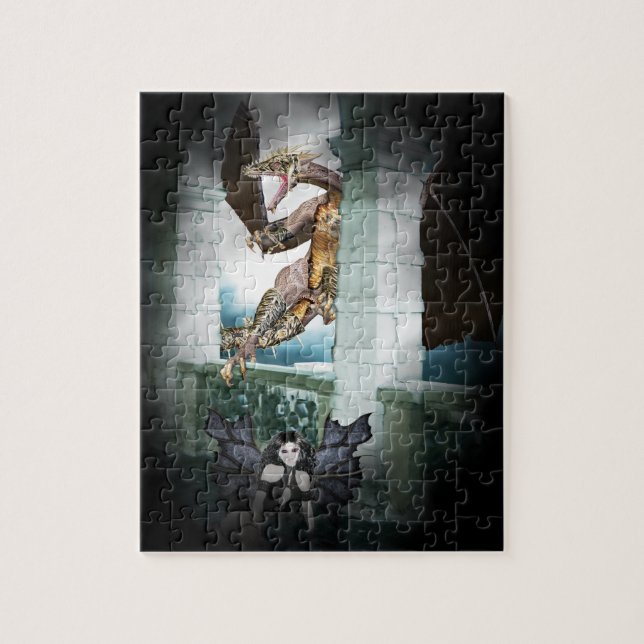 Dragon's Lair Vignette Pussel (Vertikal)