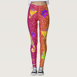 Dragons & Monsters på Glitter Leggings
