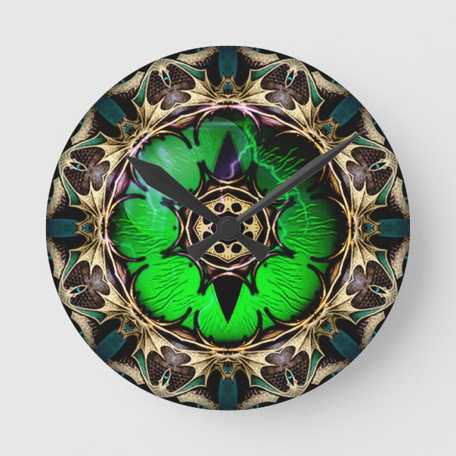 Dragons Öga Rund Klocka (Framsida)